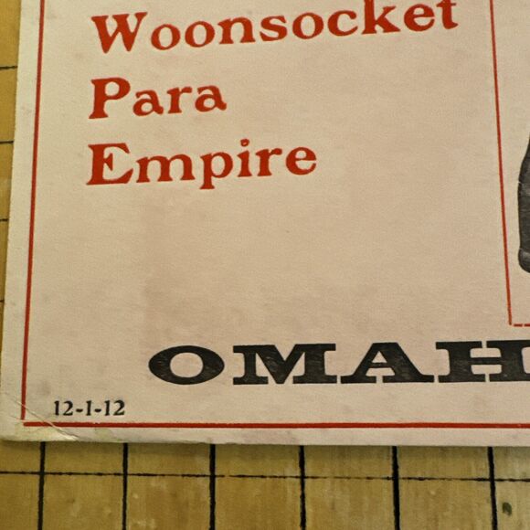 Omaha Rubber Company Nebraska Wales Goodyear Shoes Footwear Advertising Blotter - Picture 4 of 9